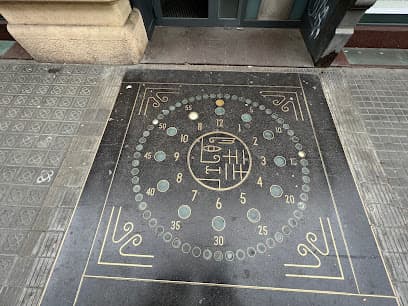 Rellotge lluminós al terra